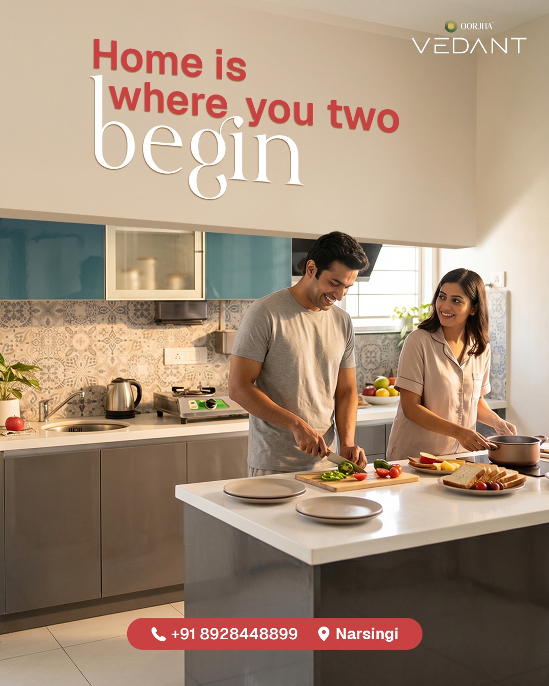 The first grocery run together.
The first meal that didn't quite work out.
The first morning that felt like yours.
It all starts in a kitchen.
For More Details, Please Contact to Below Given Information
📧 marketing@oorjitaprojects.com
📞 +91 8928448899
#OorjitaVedant #OorjitaProjects #FlatsforSaleinNarsingi #OorjitaVedantNarsingi #2bhkflatforsaleinnarsingi #flatforsalemanikonda #narsingiapartmentsforsale #narsingiflatsforsale #narsingigatedcommunityflatsforsale #Hyderabad #Narsingi #OorjitaVedantflatsforsale #2bhkforsale #gatedcommunityflatsinnarsingi #2bhkflats #apartmentforsale #2bhkapartments #luxuryflats #PremiumApartments #VedantNarsingi #2bhkflatsinnarsingi #luxuryapartments