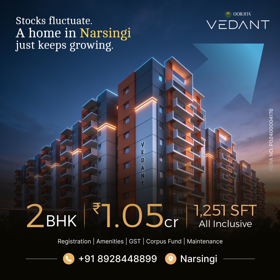 🏡 Best 2BHK Deal in Narsingi! Absolute Box Pricing 🏡
📐1251 Sq.ft. 🔹 ₹1.05 Cr
📐1308 Sq.ft. 🔹 ₹1.10 Cr
Everything is Included:
✅ GST & Registration
✅ Premium Amenities
✅ Zero Hidden Charges
📧 marketing@oorjitaprojects.com
📞 +91 8928448899
#OorjitaVedant #OorjitaProjects #FlatsforSaleinNarsingi #OorjitaVedantNarsingi #2bhkflatforsaleinnarsingi #flatforsalemanikonda #narsingiapartmentsforsale #narsingiflatsforsale #narsingigatedcommunityflatsforsale #Hyderabad #Narsingi #OorjitaVedantflatsforsale #2bhkforsale #gatedcommunityflatsinnarsingi #2bhkflats #apartmentforsale #2bhkapartments #luxuryflats #Allinclusive #PremiumApartments #VedantNarsingi #2bhkflatsinnarsingi #luxuryapartments #BoxPrice